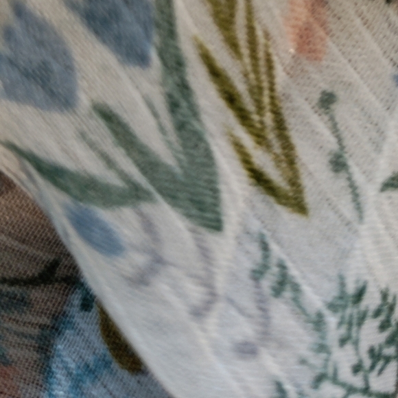 BABYDOLL Mod-O-Doc Mini Dress Sheer Back Floral Contrast Boho Festival Tunic - Picture 5 of 10